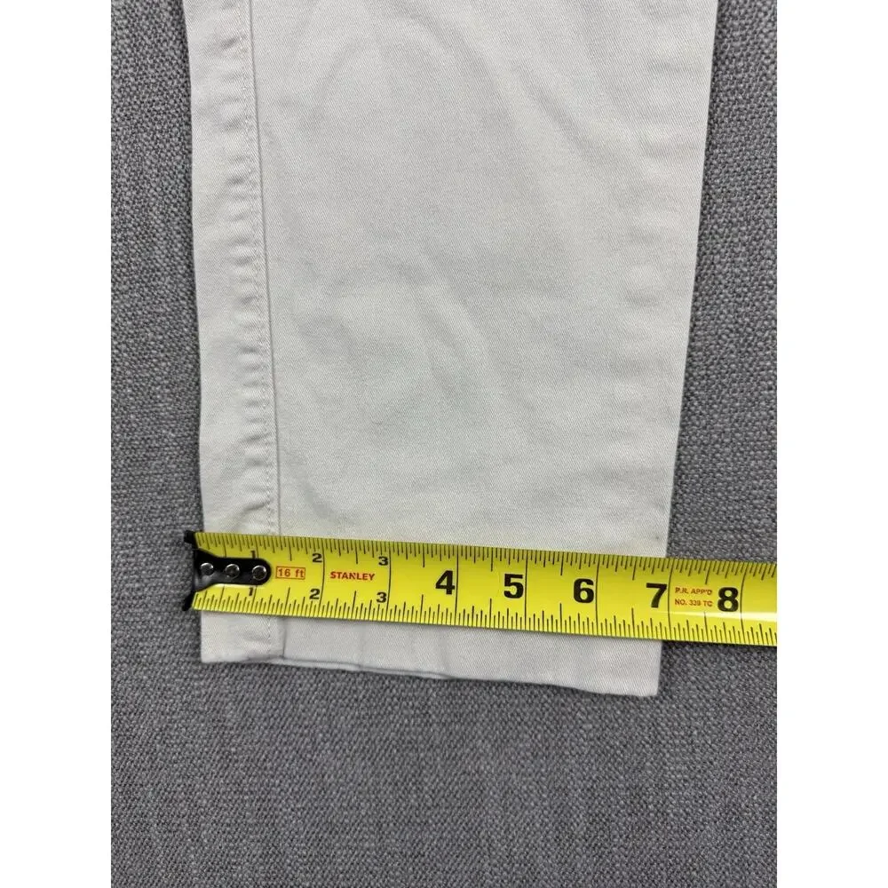 J.Crew Flex Slim Chino Pants Men’s 33x30 Cream Stretch Casual Cotton